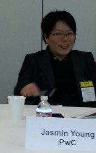 SVForum Panelist Jasmin Young of PwC discusses the fast growth of SMAC at a breakfast event in Palo Alto on Tuesday.